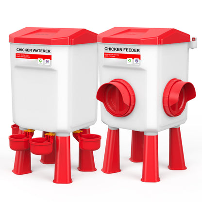 CoopSip Waterer and Feeder Set